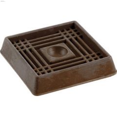 2\" Brown Square Caster Cup