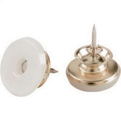 1\" Brass Plated Nail-On Swivel Glide
