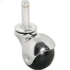 2\" Bright Chrome Hooded Ball Caster