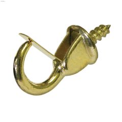 Solid Brass Safety Cup Hook-2\/Pack