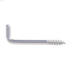 0.106\" x 1-3\/8\" Zinc Plated Square Bend Hook-10\/Pack