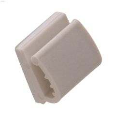 White Adhesive Wire Clip