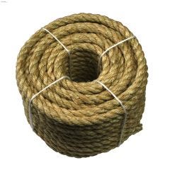 1\/4\" x 50' Natural Twisted Rope