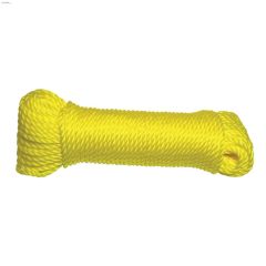1\/4\" x 100' Yellow Medium Duty Twisted Rope