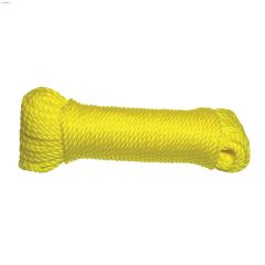 1\/4\" x 50' Yellow Medium Duty Twisted Rope