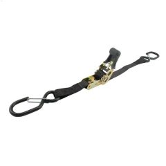 6' x 1\" Black Heavy Duty Motorcycle Strap