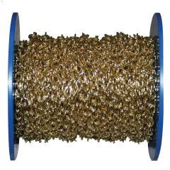#19 x 82' Brass Plated Decorative Oval Chain