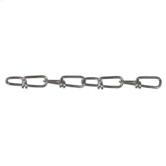 #2\/0 x 275' Zinc Plated\/Black Double Loop Chain