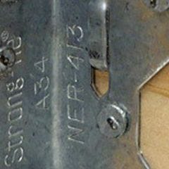 2-1\/2\" x 1-7\/16\" Galvanized Steel Framing Angle