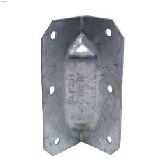 3-1\/4\" Galvanized Steel 2\" Gusset Angle