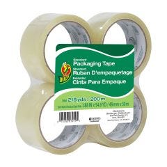 Duck 54.6 yd x 1.88" Standard Grade Packaging Tape-4/Pack