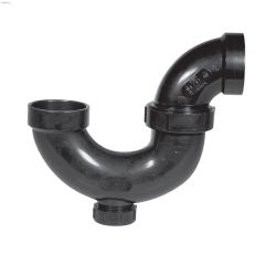 1-1\/2\" Hub ABS P-Trap Union With Cleanout