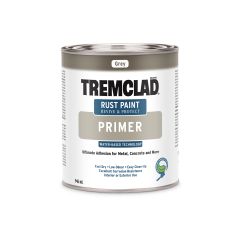 Tremclad 946 mL Flat Gray Primer Water-Based Rust Primer