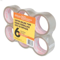 50 m x 48 mm Clear Packaging Tape-6\/Pack