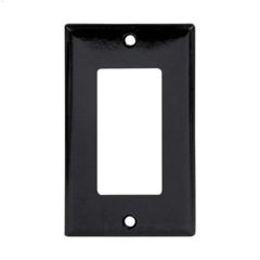 Black Thermoset (1) Decorator Wall Plate