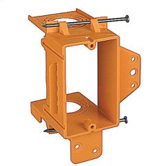 1-1\/8\" Orange Single Gang Low Voltage New Work Bracket
