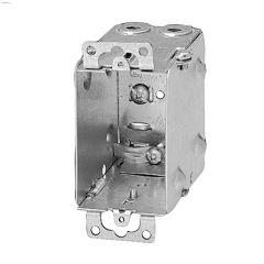2\" x 3\" x 3\" Rugged Metallic Single Gang Device Box