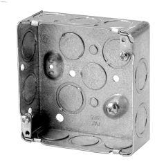 4\" x 4\" x 1-1\/2\" Rugged Metallic Square Device Box