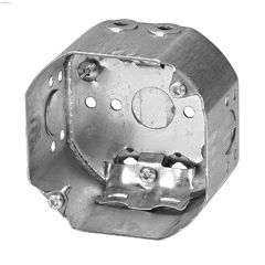 4\" x 2-1\/8\" Metal Octagon Device Box