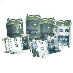 2\" x 3\" x 2-1\/2\" Metal Single Gang Device Box-6\/Pack