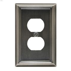 Pewter Metal Duplex Wall Plate