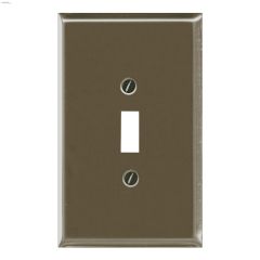 Satin Nickel Metal (1) Toggle Wall Plate