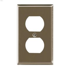 Satin Nickel Metal Duplex Wall Plate