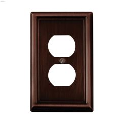 Oil Rubbed Bronze Metal Duplex Wall Plate