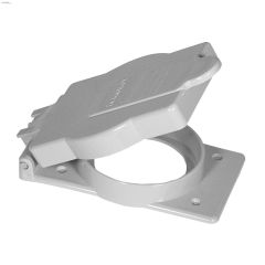 Gray PVC 50A Receptacle Cover