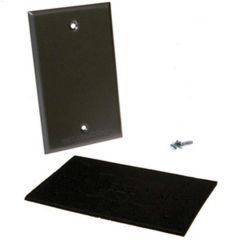 Powder Coat Gray Die Cast (1) Blank Outlet Cover