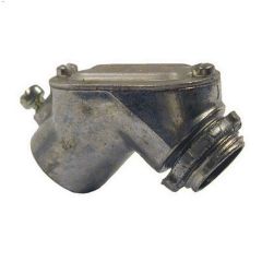 1\/2\" Zinc EMT To Box 90 Degree Pull Elbow With Gasket-1\/Pack