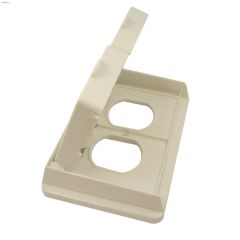 White PVC (1) Duplex Receptacle Cover