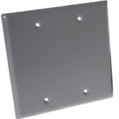 Raco Gray Rugged Metallic Blank Cover