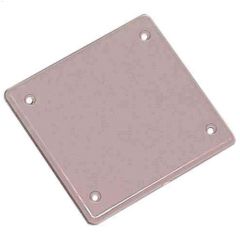 Gray PVC Blank Double Box Cover