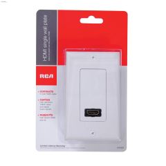 White HDMI Single Connector Wall Plate