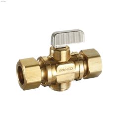 5\/8\" Copper Compression In-Line Stop & Isolation Valve