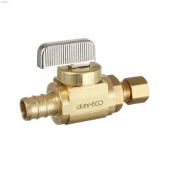 1\/4\" CrimPex x Copper Compression Straight Supply Stop