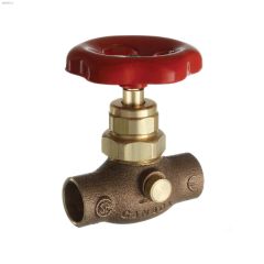 1\/2\" Copper Rough Brass Lead-Free Brass Compression Stop