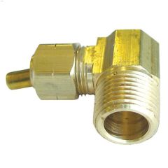 3\/8\" Compression x MIP Brass 90 Degree Elbow