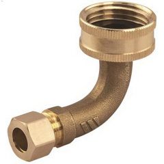 3\/8\" Female Hose x Compression Dishwasher Connector Elbow