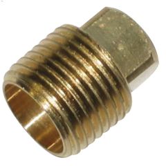 1\/4\" Square Head x MIP Brass Pipe Plug
