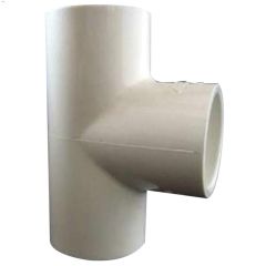 1\" Socket White PVC Pipe Tee