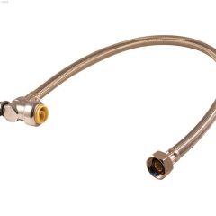 1\/2\" Push-Fit Angle Valve x FIP 12\" Flexible Connector