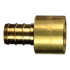 1\/2\" Barb x Female Sweat Brass PEX Adapter