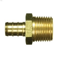 3\/4\" Barb x MPT Brass PEX Adapter