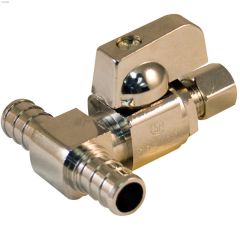 1\/2\" x 1\/2\" x 1\/4\" Compression PEX Supply Stop Tee Valve