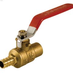 1\/2\" Solder Forged Brass PEX Full Port Ball Valve