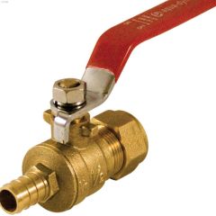 1\/2\" Compression Forged Brass PEX Full Port Ball Valve
