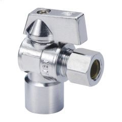 1/2" Solder x 3/8" Compression Quarter Angled Supply Stop