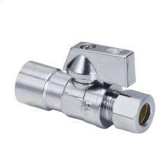 1\/2\" Solder x 3\/8\" Compression Quarter Straight Supply Stop